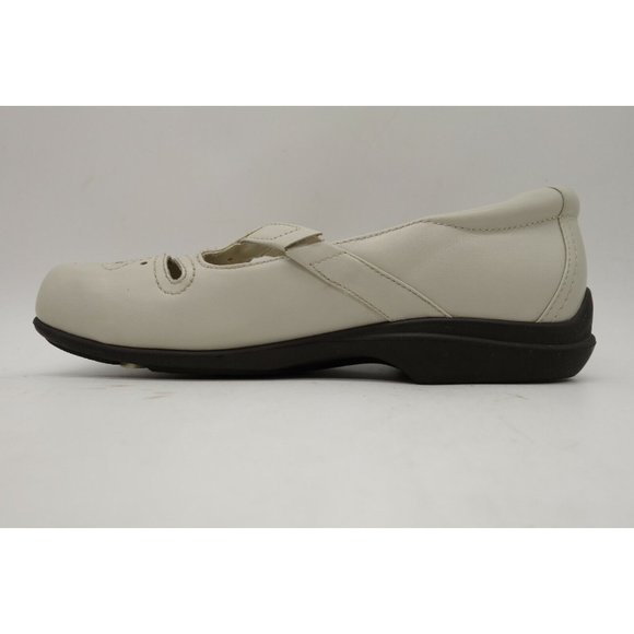 PW Minor Tia Beige Leather Adjustable Slip On Driving Loafers Shoes Womens 6.5 M - Picture 3 of 11